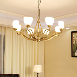 Dvaluvyj Postmodern Luxe Laiton Métal Verre Lustre