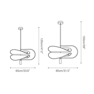 Ildvuvyk Individuel Créativité Acrylique Métal Suspension