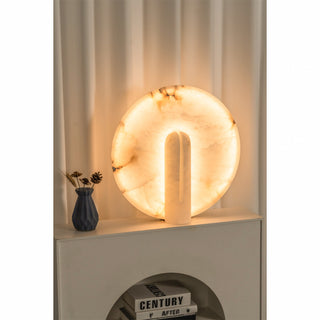 Yavren Lampe de Table en Albâtre