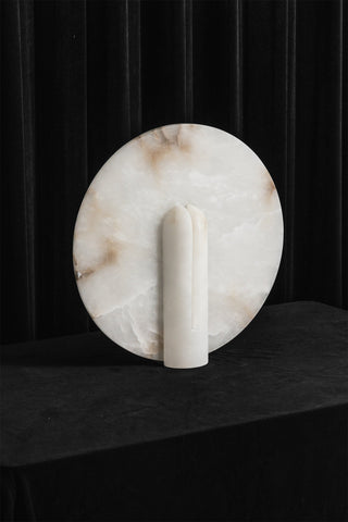 Yavren Lampe de Table en Albâtre