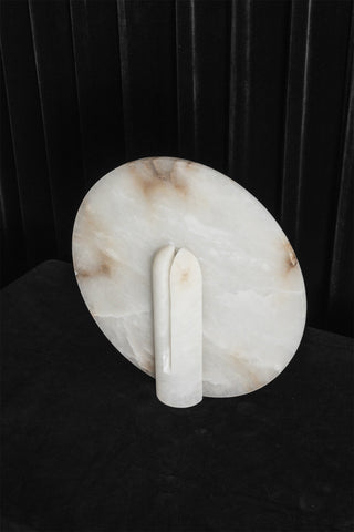 Yavren Lampe de Table en Albâtre