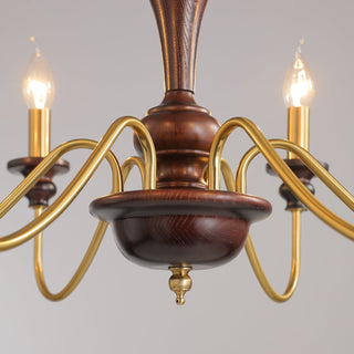 Ilvenan Lustre Vintage Traditionnel Élégant en Bois