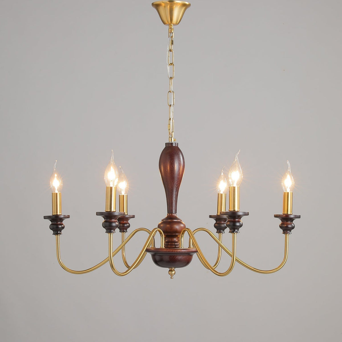 Ilvenan Lustre Vintage Traditionnel Élégant en Bois