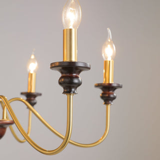 Ilvenan Lustre Vintage Traditionnel Élégant en Bois