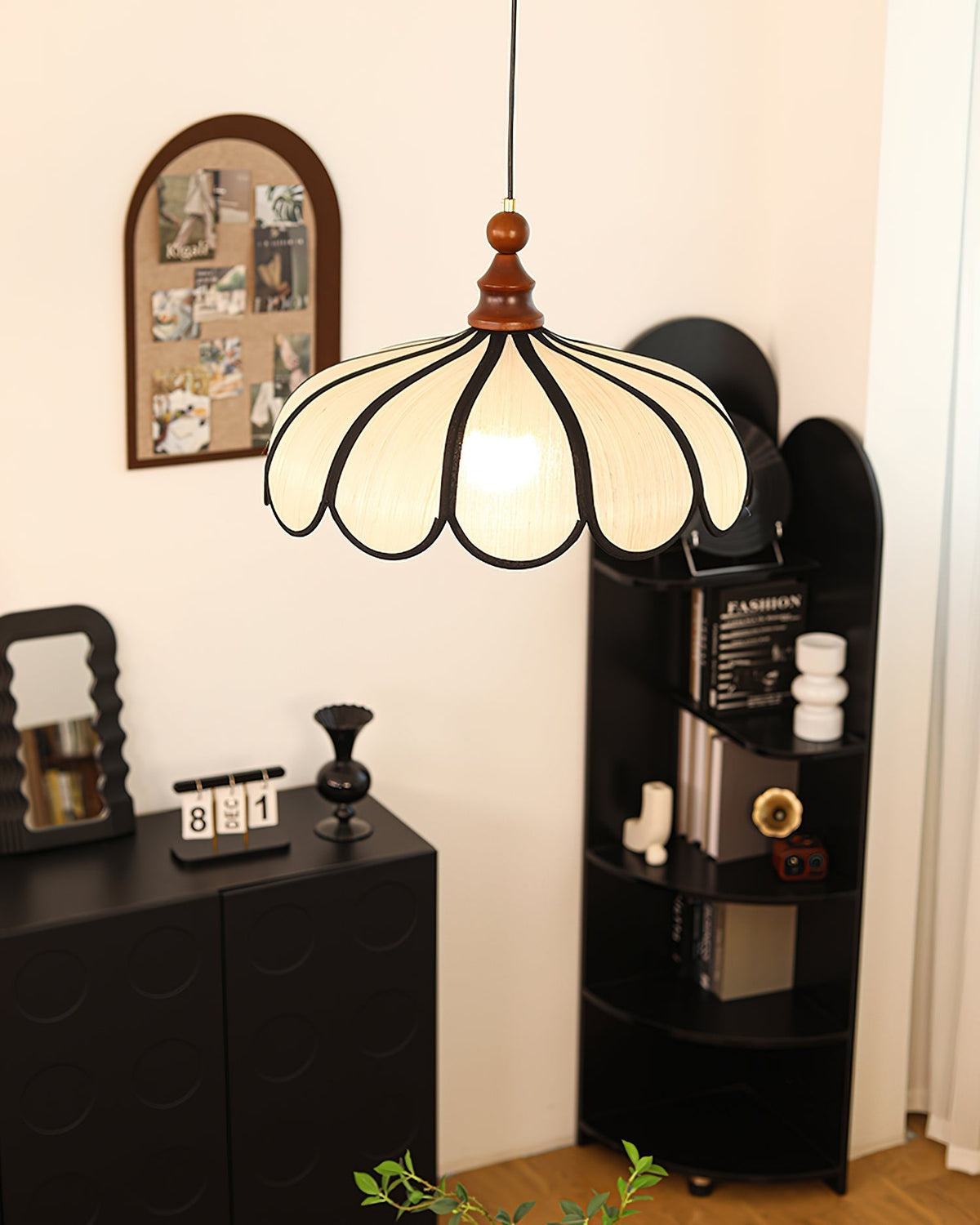 Lifestyle image featuring the Botan Pendant Light in a naturally styled interior.