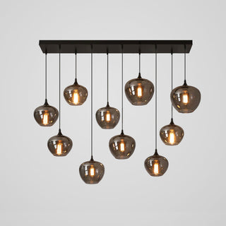 Tevely Suspension Industrielle Chic en Verre