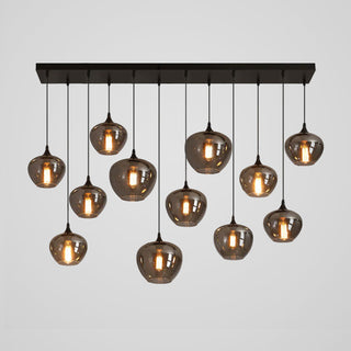 Tevely Suspension Industrielle Chic en Verre