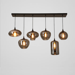 Tevely Suspension Industrielle Chic en Verre