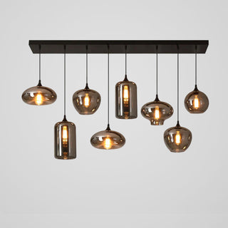 Tevely Suspension Industrielle Chic en Verre