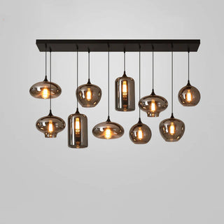 Tevely Suspension Industrielle Chic en Verre