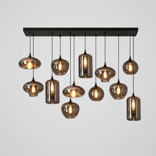 Tevely Suspension Industrielle Chic en Verre