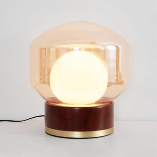 Brinox Lampe de Table en Bois Artistique