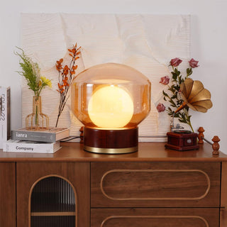 Brinox Lampe de Table en Bois Artistique