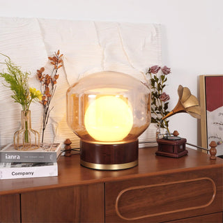 Brinox Lampe de Table en Bois Artistique
