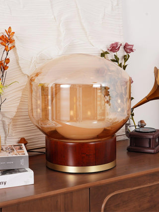 Brinox Lampe de Table en Bois Artistique