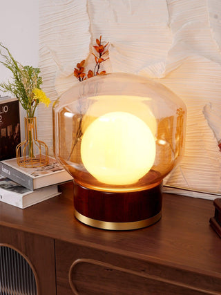 Brinox Lampe de Table en Bois Artistique