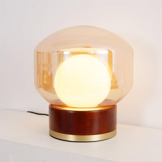 Brinox Lampe de Table en Bois Artistique