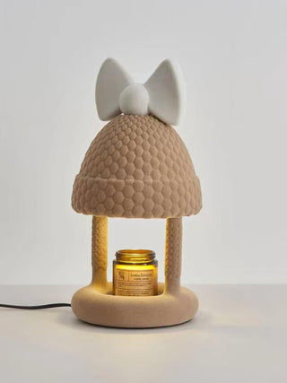 Zarinil Flocked Resin Playful Table Lamp-Neutral Decor