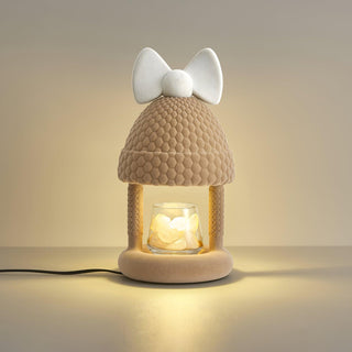 Zarinil Flocked Resin Playful Table Lamp-Neutral Decor