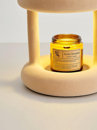 Zarinil Flocked Resin Playful Table Lamp-Neutral Decor