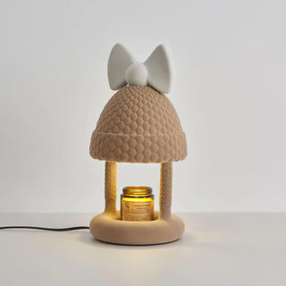 Zarinil Flocked Resin Playful Table Lamp-Neutral Decor
