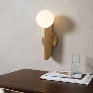 Lustra Applique Murale Globe en Verre Sculptural