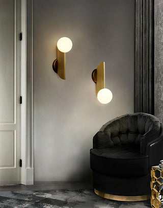 Lustra Applique Murale Globe en Verre Sculptural