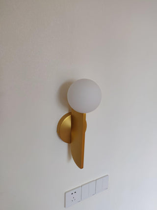 Lustra Applique Murale Globe en Verre Sculptural
