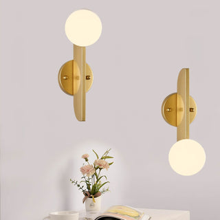 Lustra Applique Murale Globe en Verre Sculptural