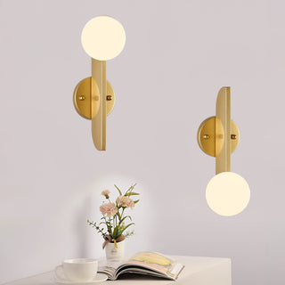 Lustra Applique Murale Globe en Verre Sculptural
