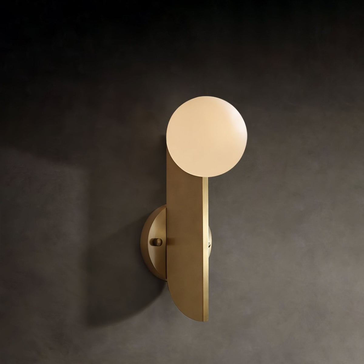 Casiane Applique Murale Globe en Verre Sculptural