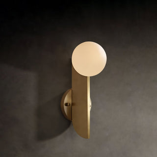 Lustra Applique Murale Globe en Verre Sculptural