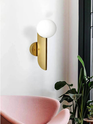 Lustra Applique Murale Globe en Verre Sculptural