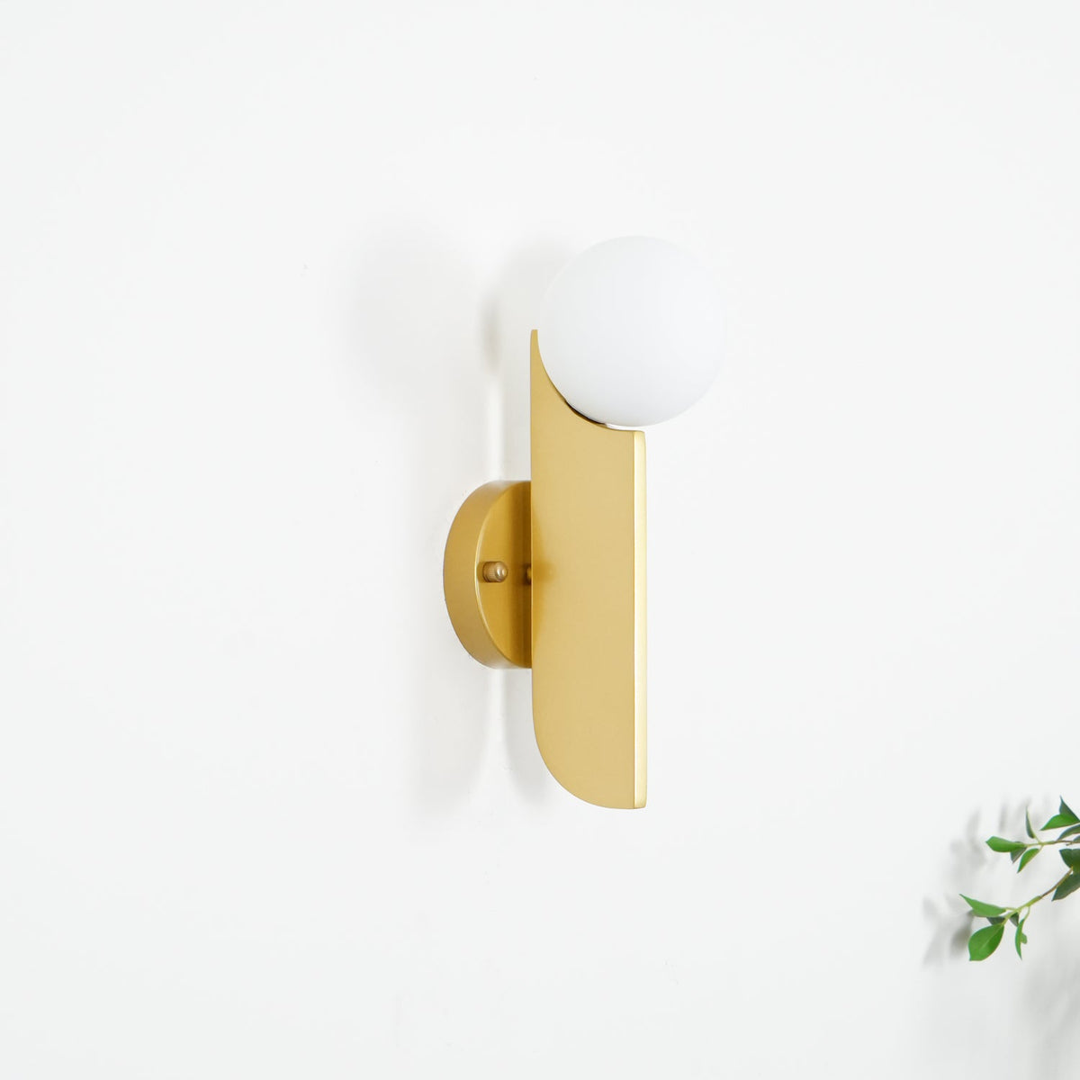 Casiane Applique Murale Globe en Verre Sculptural