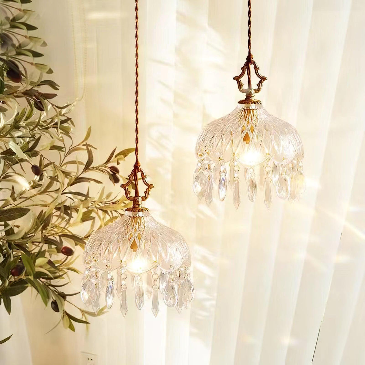 Elyran Suspension Cristal Vintage