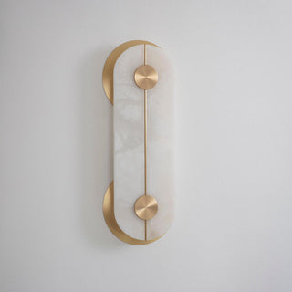 Auriel Moderne Minimaliste Laiton Albâtre Applique Murale