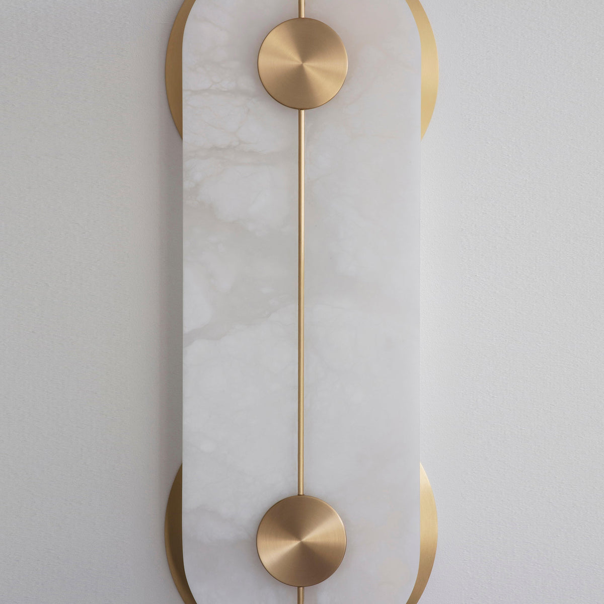 Auriel Moderne Minimaliste Laiton Albâtre Applique Murale