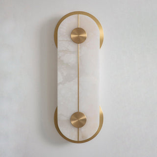 Auriel Moderne Minimaliste Laiton Albâtre Applique Murale