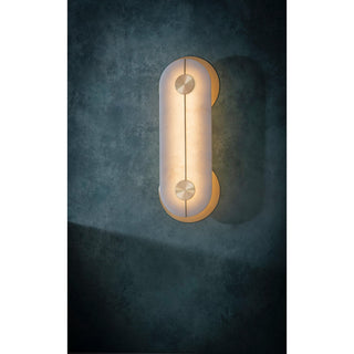 Auriel Moderne Minimaliste Laiton Albâtre Applique Murale