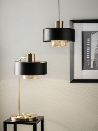 Bronze Contemporary Table Lamp-Neutral Decor