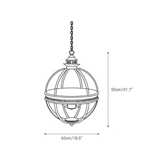 Svelte Suspension en Verre Vintage Industriel