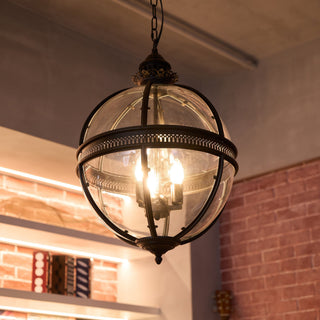 Svelte Suspension en Verre Vintage Industriel