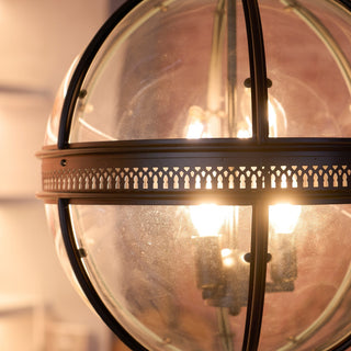 Svelte Suspension en Verre Vintage Industriel