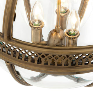 Svelte Suspension en Verre Vintage Industriel