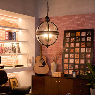 Svelte Suspension en Verre Vintage Industriel