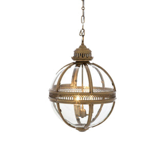 Svelte Suspension en Verre Vintage Industriel