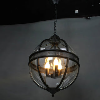 Svelte Suspension en Verre Vintage Industriel