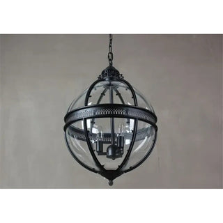 Svelte Suspension en Verre Vintage Industriel