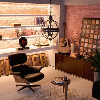Svelte Suspension en Verre Vintage Industriel