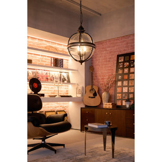 Svelte Suspension en Verre Vintage Industriel